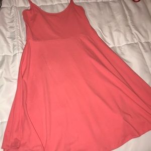 Pinkish orange dress